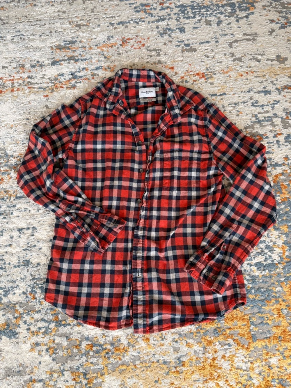 Bundle of 3 Plaid Flannel Shirt - Men's, Medium, 100% Cotton.